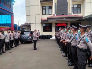 26 Polki dan Polwan Lakukan Latihan Kerja di Mapolsek Cimanggis Depok