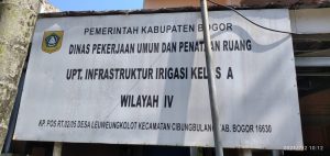 Kepala UPT Infrastruktur Irigasi Leuwiliang Bungkam Saat Ditanya Biaya Upah Pekerja