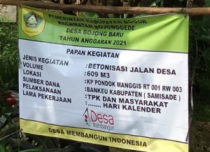 Kinerja Kasie Ekbang Bojongbaru Perlu Dievaluasi