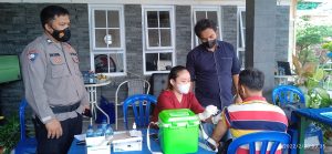 Polsek Cimanggis Dan Klinik Dr Herry, Bidan Juju Adakan Vaksinasi Presisi Lanjutan Ke 3 ( BOOSTER ).