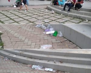 Taman Tematik Jasinga Ternodai Oleh Sampah Berserakan 