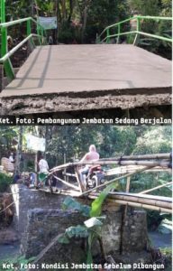 Dua Kades Kompak Bangun Jembatan Antar Kecamatan