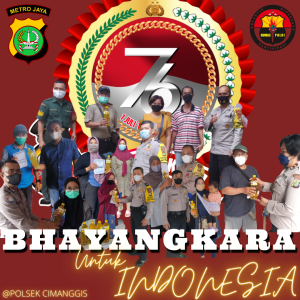 Sambut HUT Bhayangkara Ke 76,Polsek Cimanggis Gelar Vaksinasi Gratis Sembako