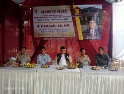Hamzah Gelar Reses di Dua Wilayah Dengan Konsep Pembangunan Berbasis RW