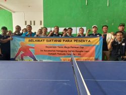 Kejuaraan Tenis Meja Parmun Cup Secara Perdana Digelar