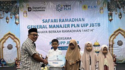 Safari Ramadhan PLN UIP JBTB di Malang, Santuni 20 Anak Yatim dan Perkuat Semangat Proyek Kelistrikan