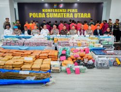 Polda Sumut Ungkap 3.865 Kasus Narkoba dalam Enam Bulan, Sita 5,3 Ton Barang Bukti