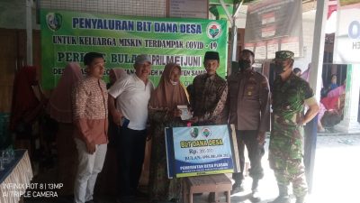 Pencairan BLT DD Di desa Plasah, PJ Kades Dapat Pujian