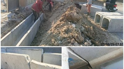 Proyek Drainase Di Jalan Raya Sreseh Terlihat Tanpa Papan informasi