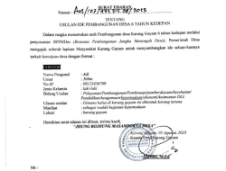 Pemdes Karang Gayam Buat Surat Edaran, Ada Apa ?