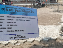 Terkait Kualitas Dan Pemasangan Paving Di SDN Noreh 5 Disdik Akan Kelokasi