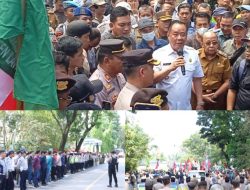 Ratusan Aparat Gabungan Amankan Unjuk Rasa, Bupati Temui Pengunjuk Rasa