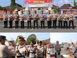 Kapolres Lahat Pimpin Acara Sertijab  Waka Polres, Kabag Log, dan Kapolsek