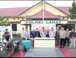 Polres Lahat Gelar Press conference