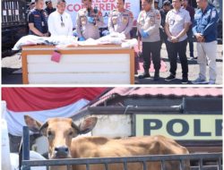 Press Conference Polres Lahat Ungkap Kasus Curat