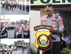 Polres Lahat Polda Sumsel Gelar Pasukan Ops Patuh Musi 2023