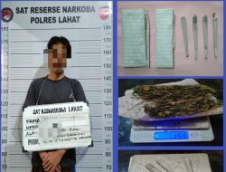 Tersangka Pengedar Narkotika  Ditangkap Kapolsek Tanjung Sakti