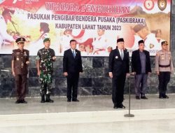 Bupati Lahat Kukuhkan (Paskibraka) Kabupaten Lahat Tahun 2023