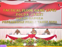Polda Jambi Laksanakan Kegiatan Tactical Floor Game (TFG) Polda Jambi Dalam Rangka Pengamanan Pemilu Tahun 2024.