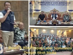 Jalin Silaturahmi Bupati dan Wakil Bupati Lahat Bersama Awak Media