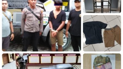 Pelaku Pencurian Kotak Amal Masjid, Beraksi di 46 TKP diamankan TimSum Polres Lumajang