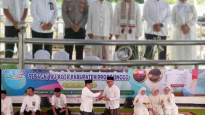 Peringati HUT Ke 15 Kota Kraksaan Terselengara Berbagai Macam Acara, Salahsatunya Siarah Makam Kh,Abdul Wahab